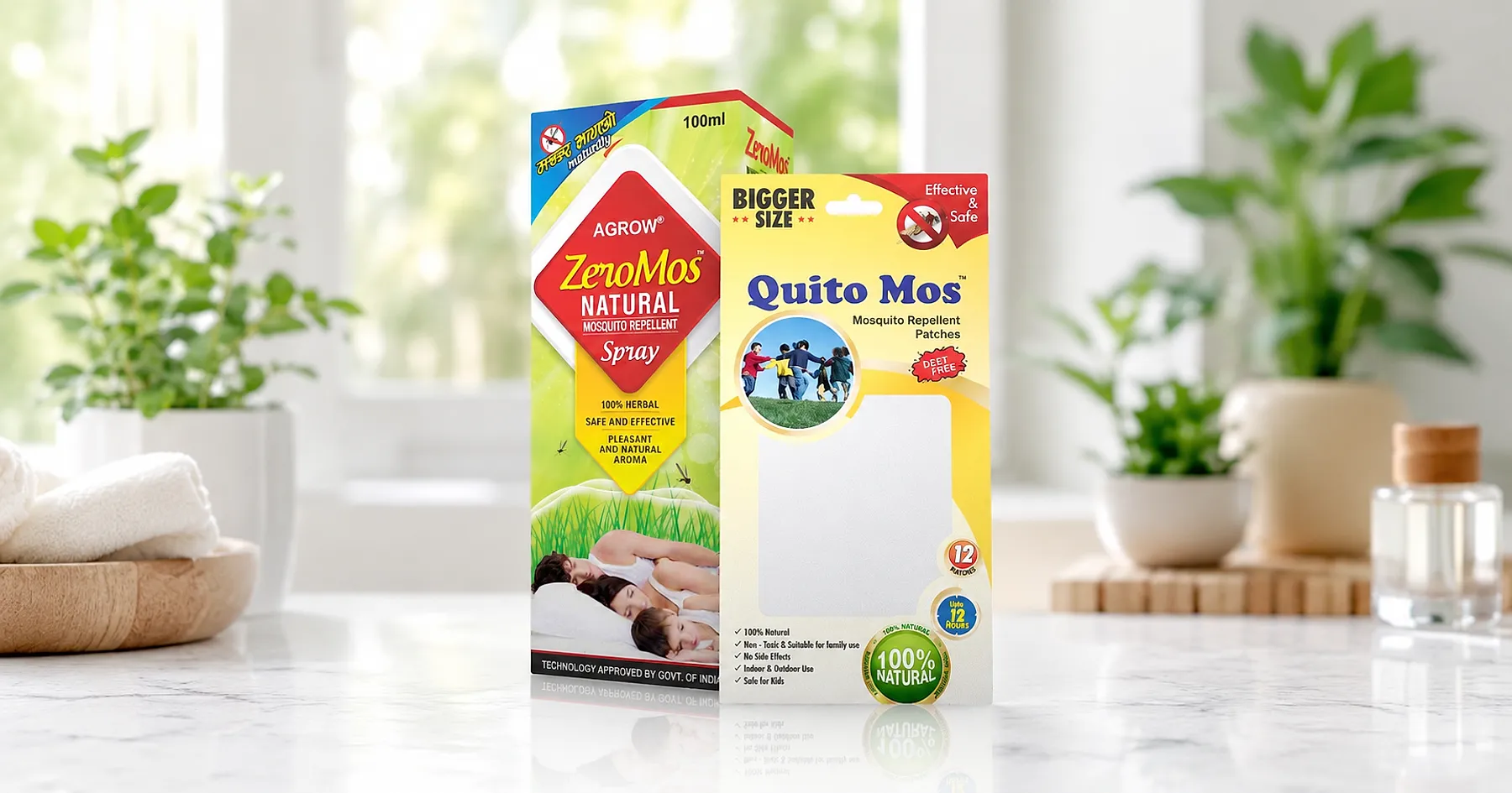 Agrow mosquito repellent carton packaging — home care, India