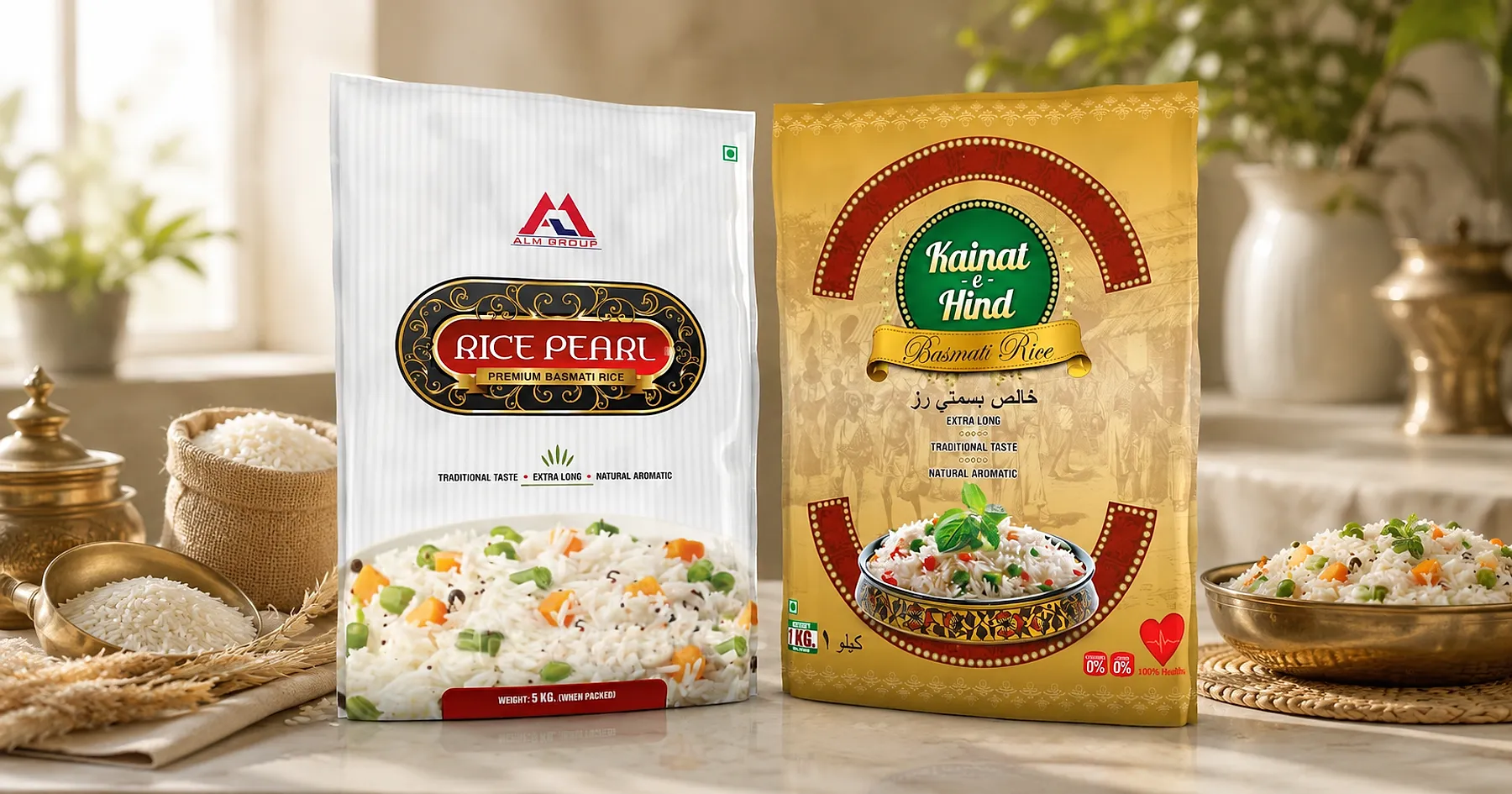 ALM basmati rice pouch packaging — manufacturing, India