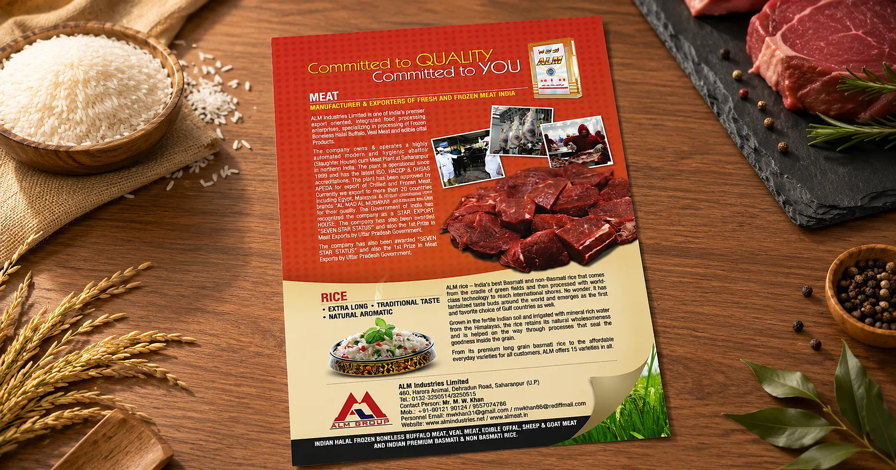 ALM magazine advertisement design