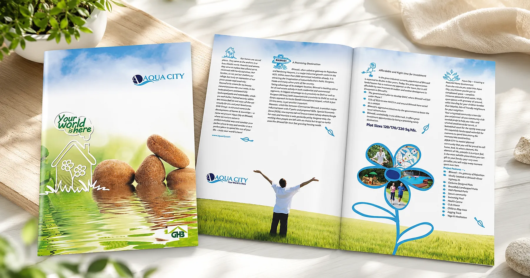 Aqua City bhiwadi township brochure — real estate, India