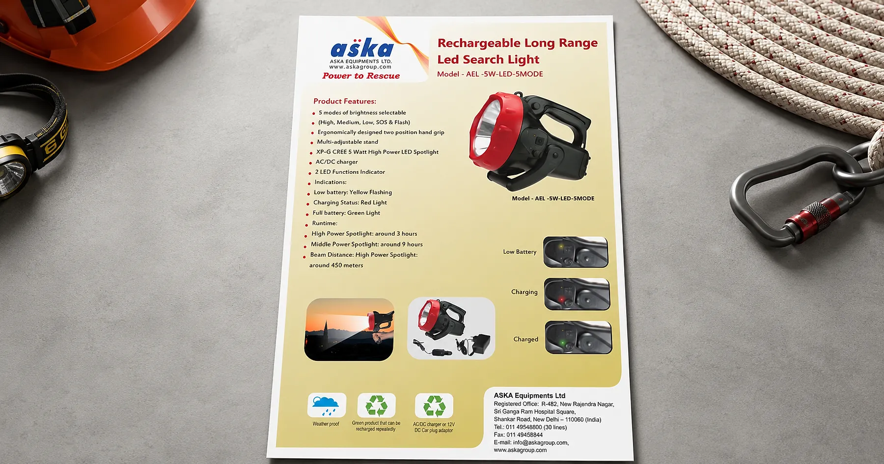 Aska magazine advertisement design