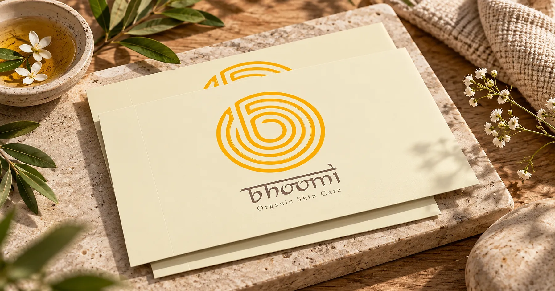 Bhoomi brand identity design — personal care, India