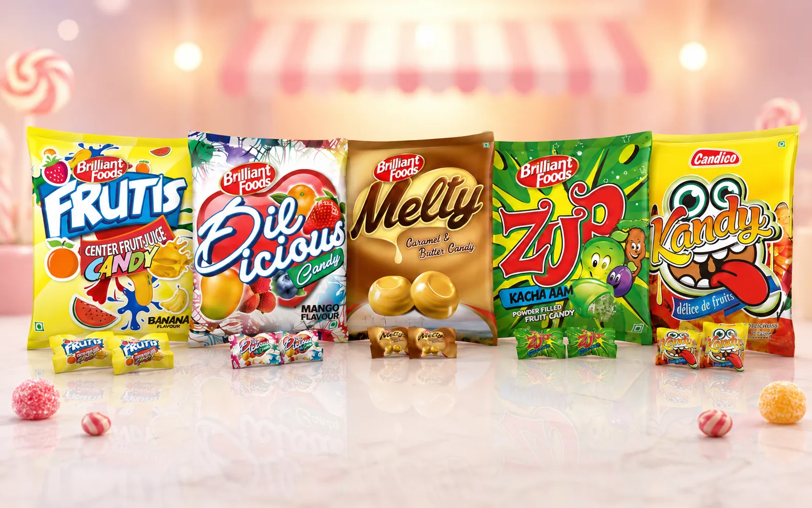 Brilliant Foods food-range packaging design