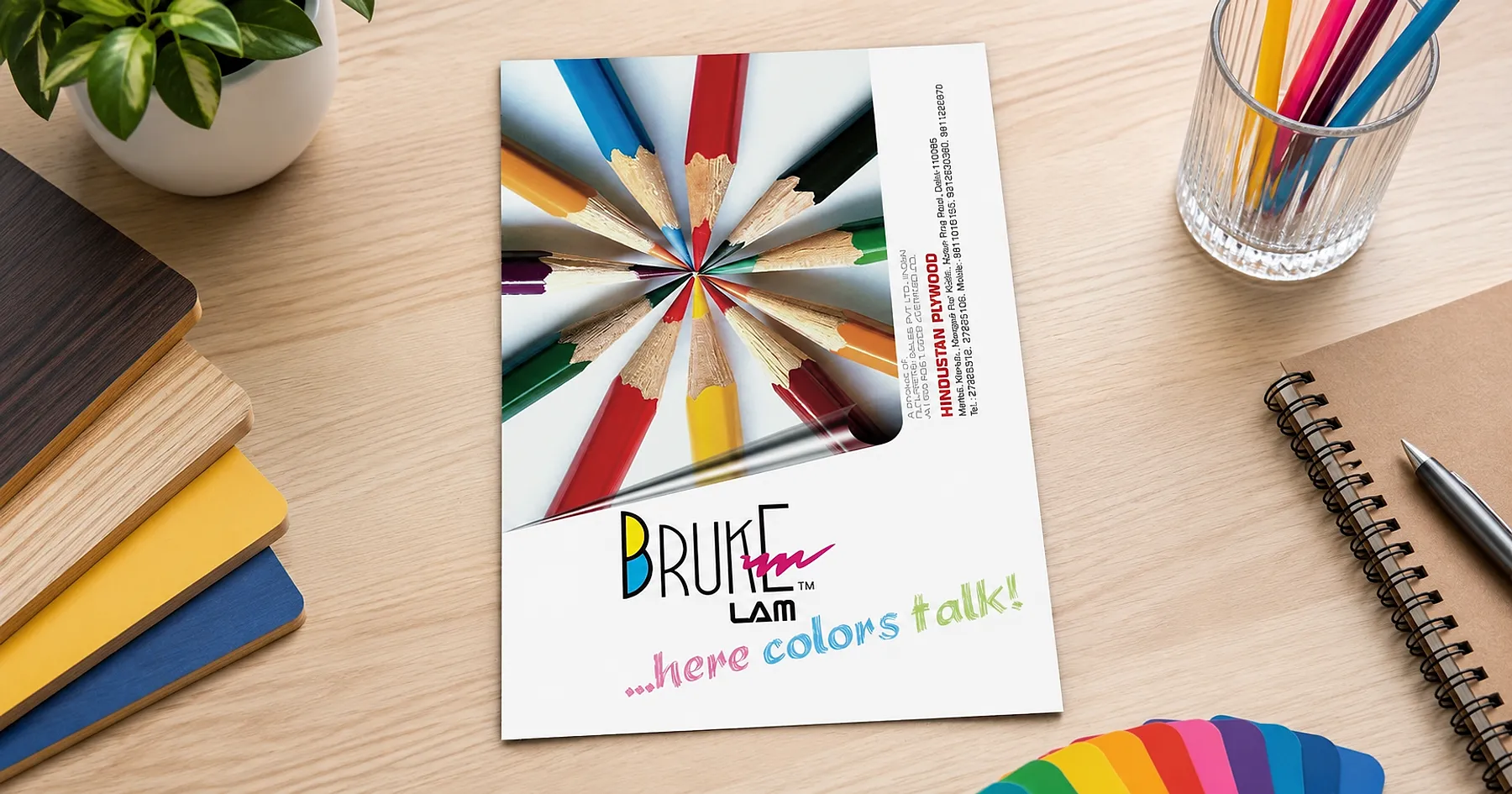 Bruke Lam laminates magazine advertisement design