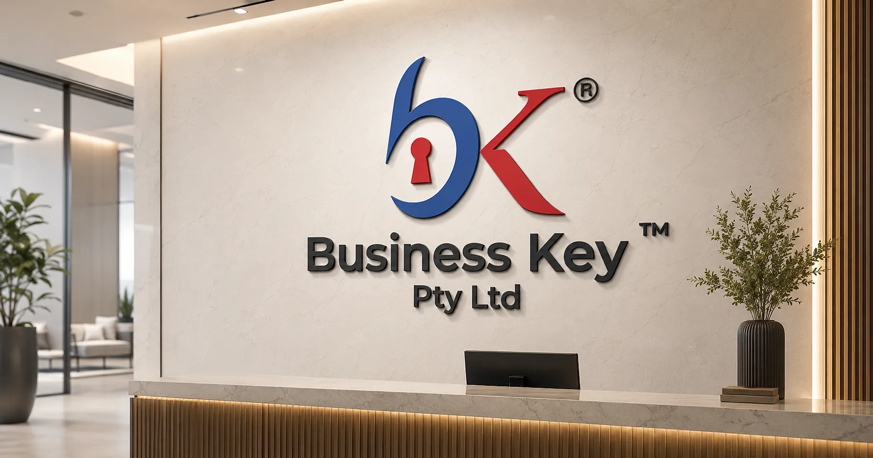Business Key corporate logo design — professional services, Australia