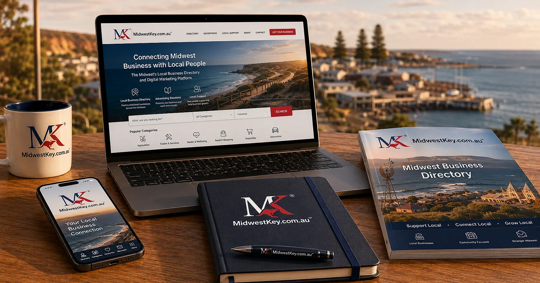 Midwest Key sub-brand logo design — professional services, Australia
