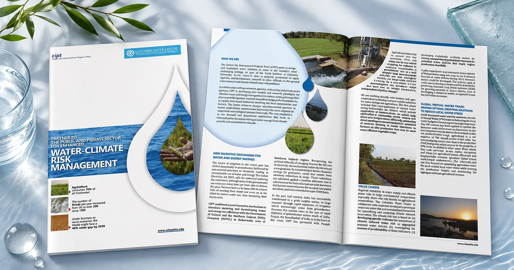 CIPT water climate risk report — non-profit & institutional, India