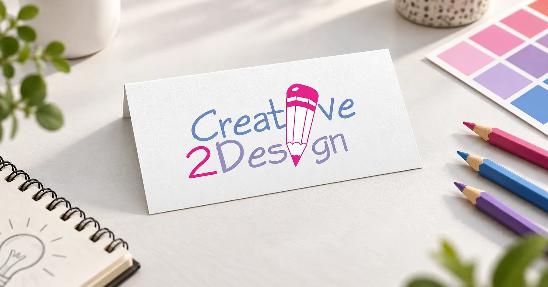 Creative2Design brand identity design — professional services, India