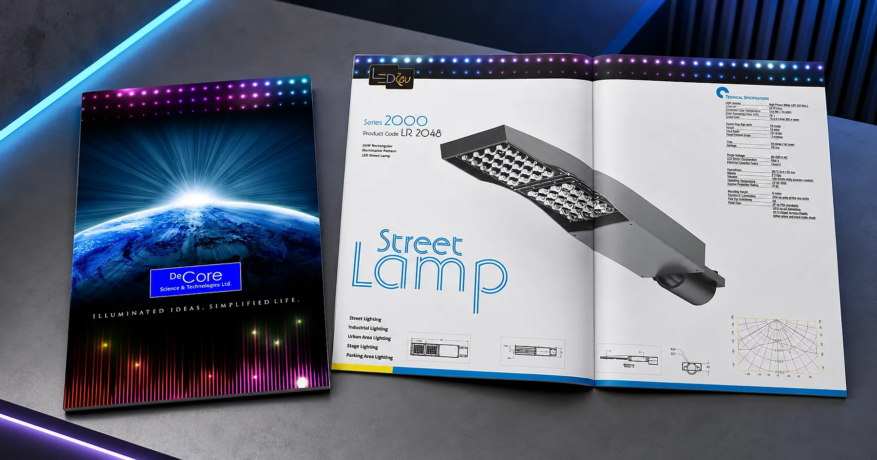 DeCore led street lighting catalogue — electrical & lighting, India