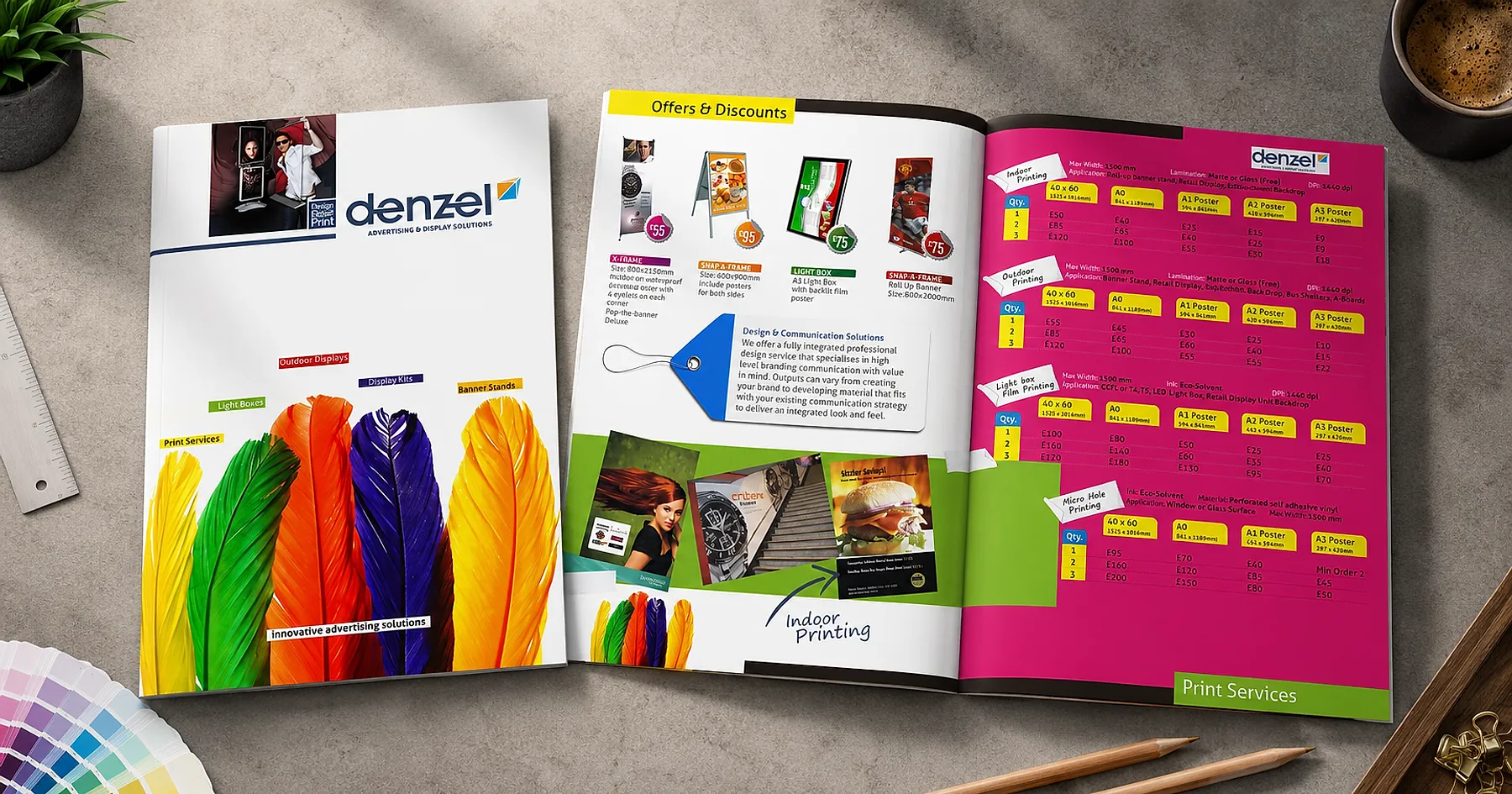 Denzel denzel display solutions catalogue — professional services, United Kingdom