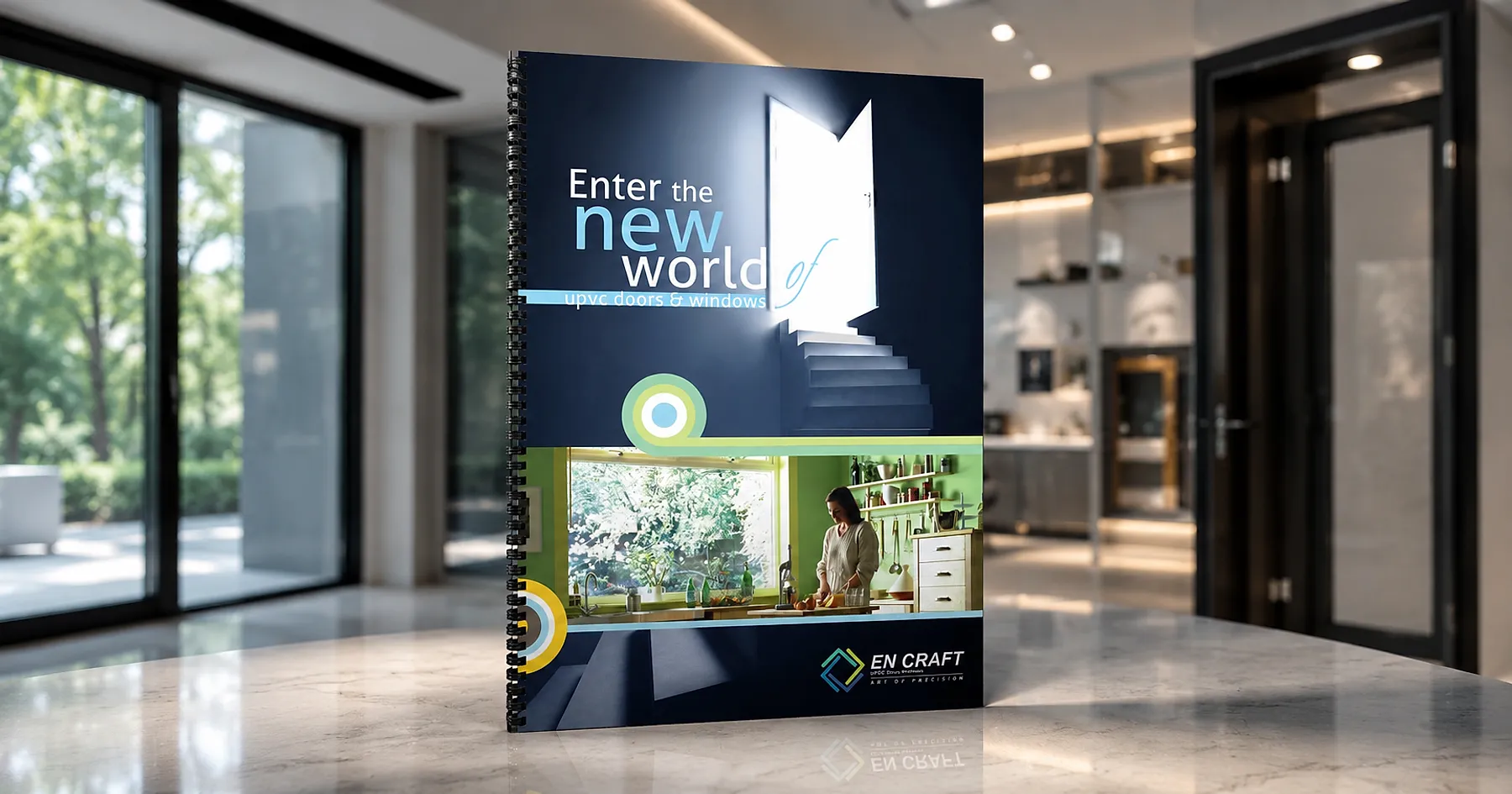 Encraft upvc doors windows catalogue cover — building materials, India