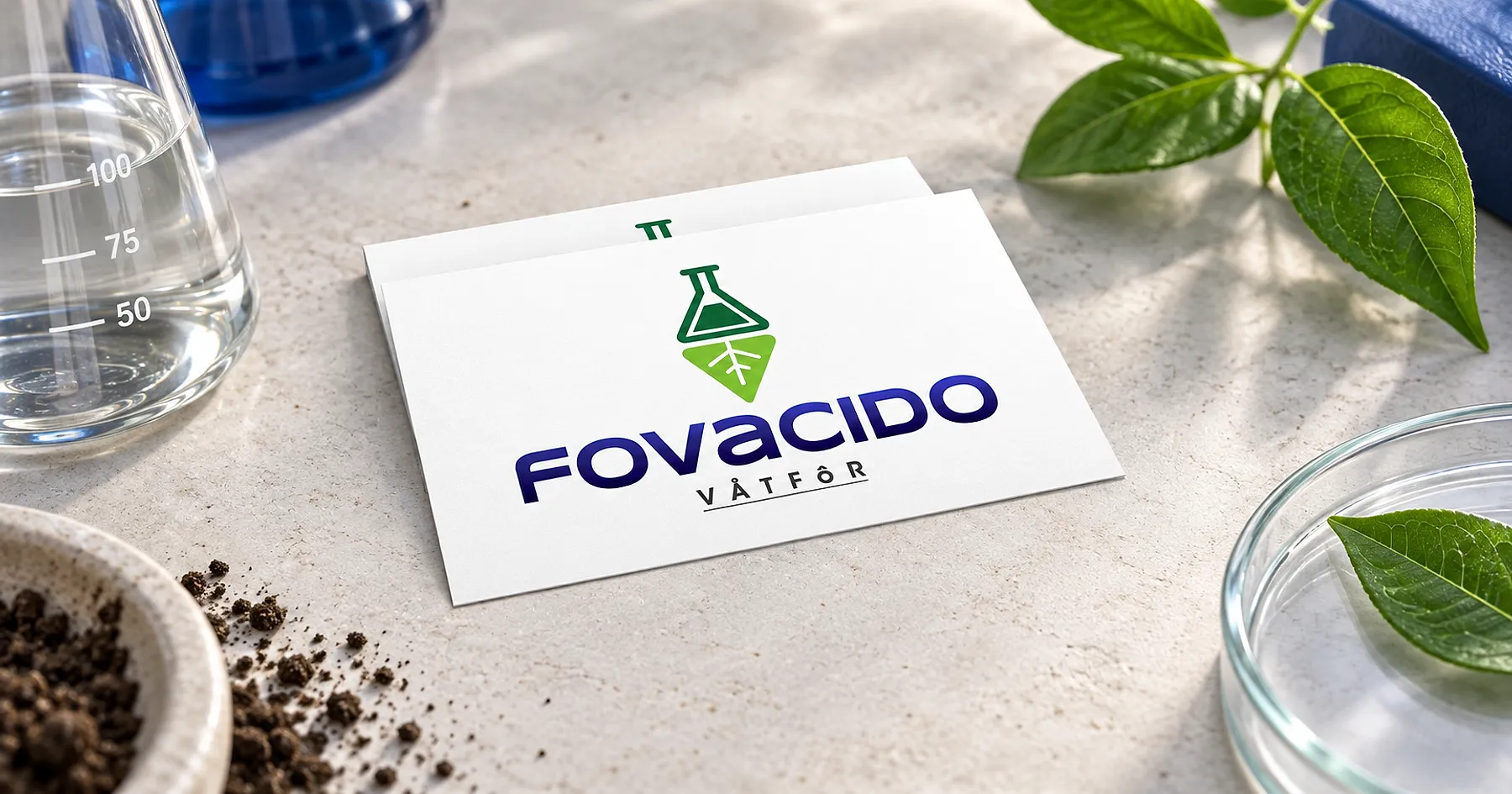 Fovacido brand identity design — pet care, Norway