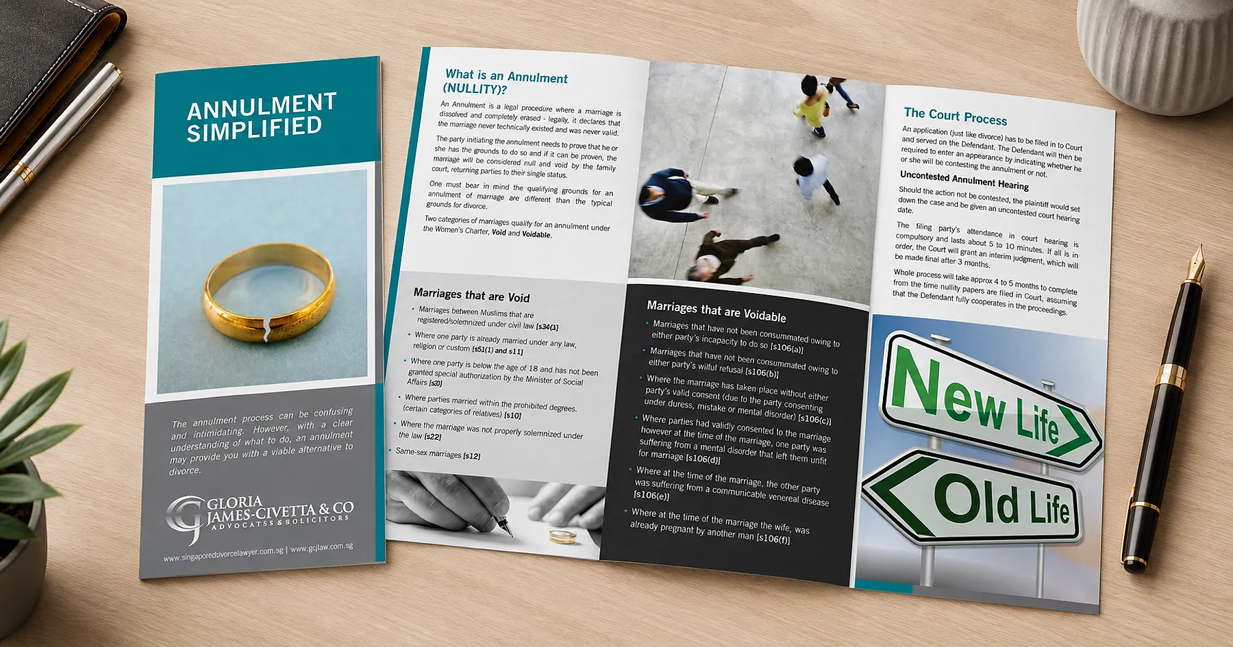 GJC Law annulment legal guide brochure — professional services, Singapore