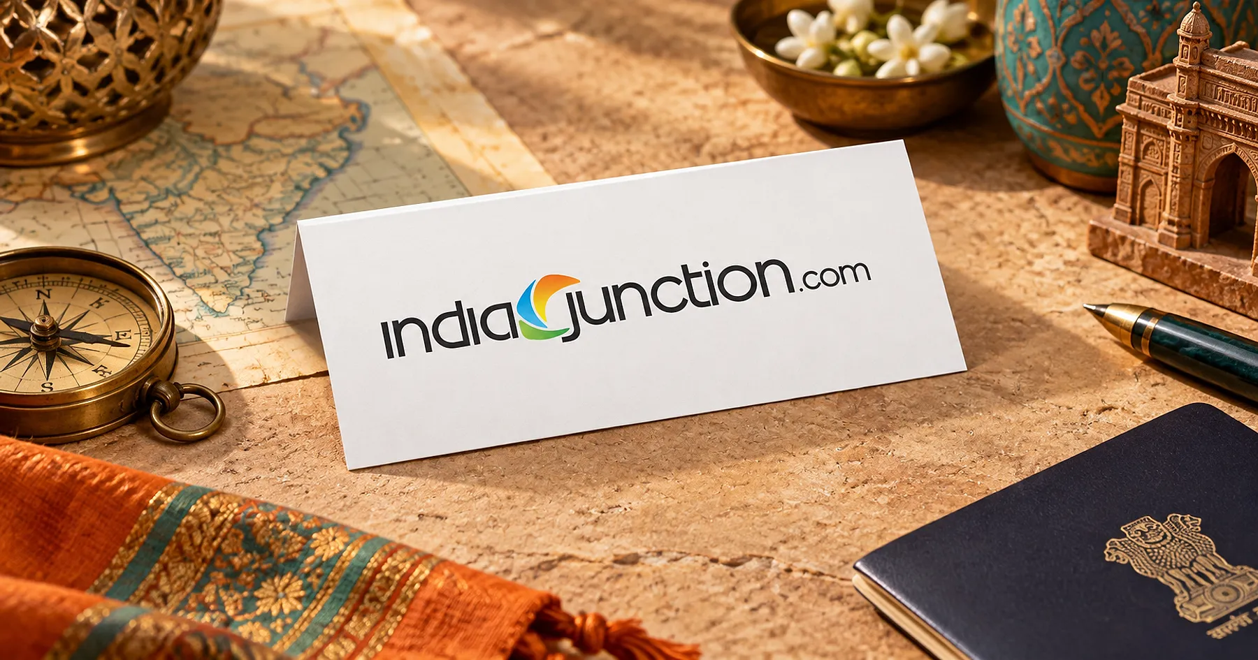 India Junction brand identity design — professional services, India