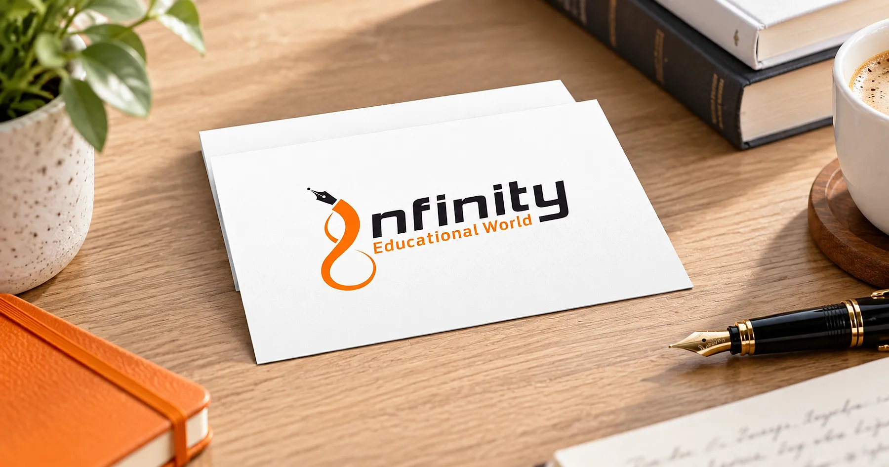 Infinity Educational World brand identity design — education & training, India