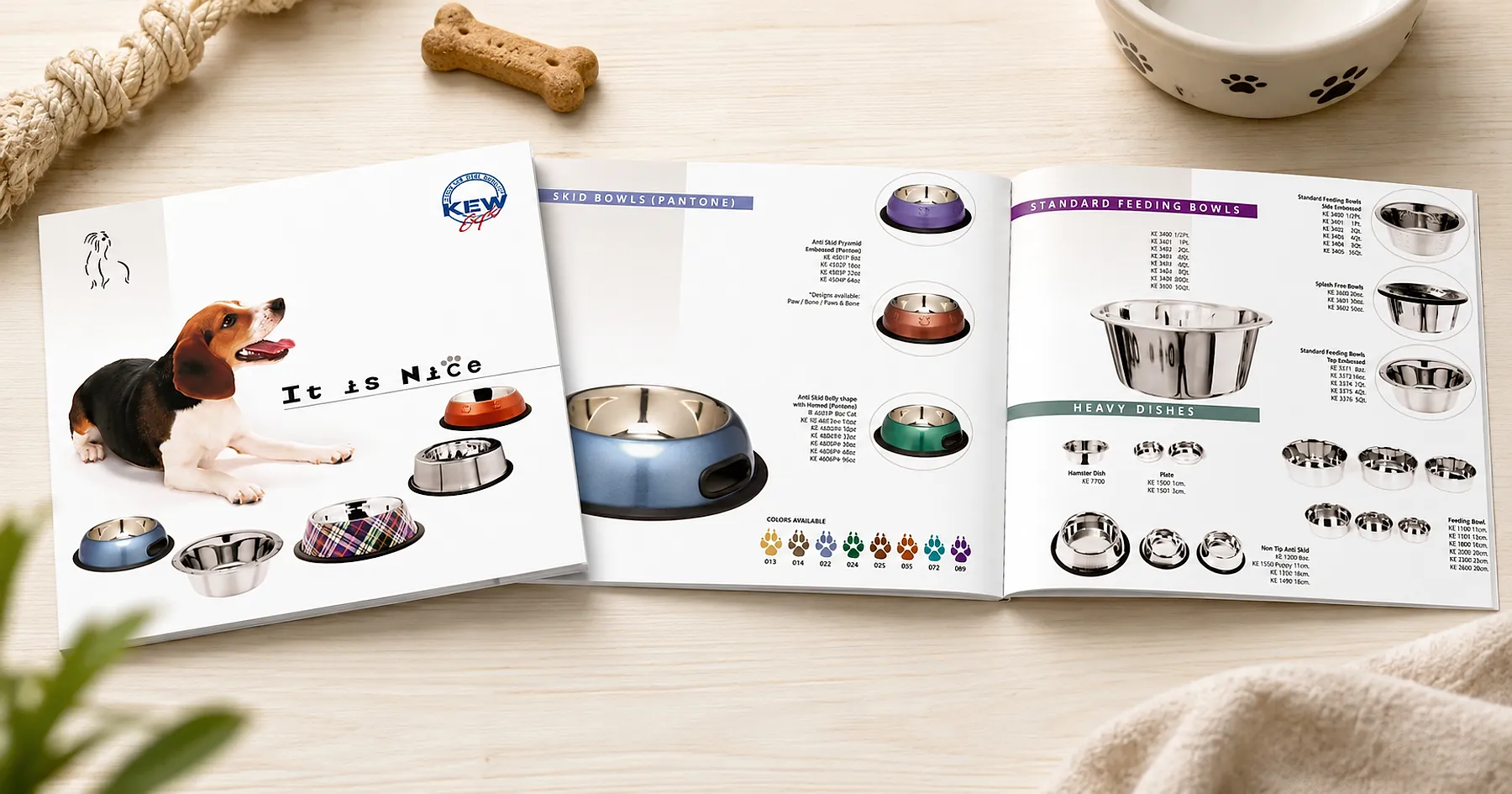 Kew pet feeding bowl product catalogue — pet care, India