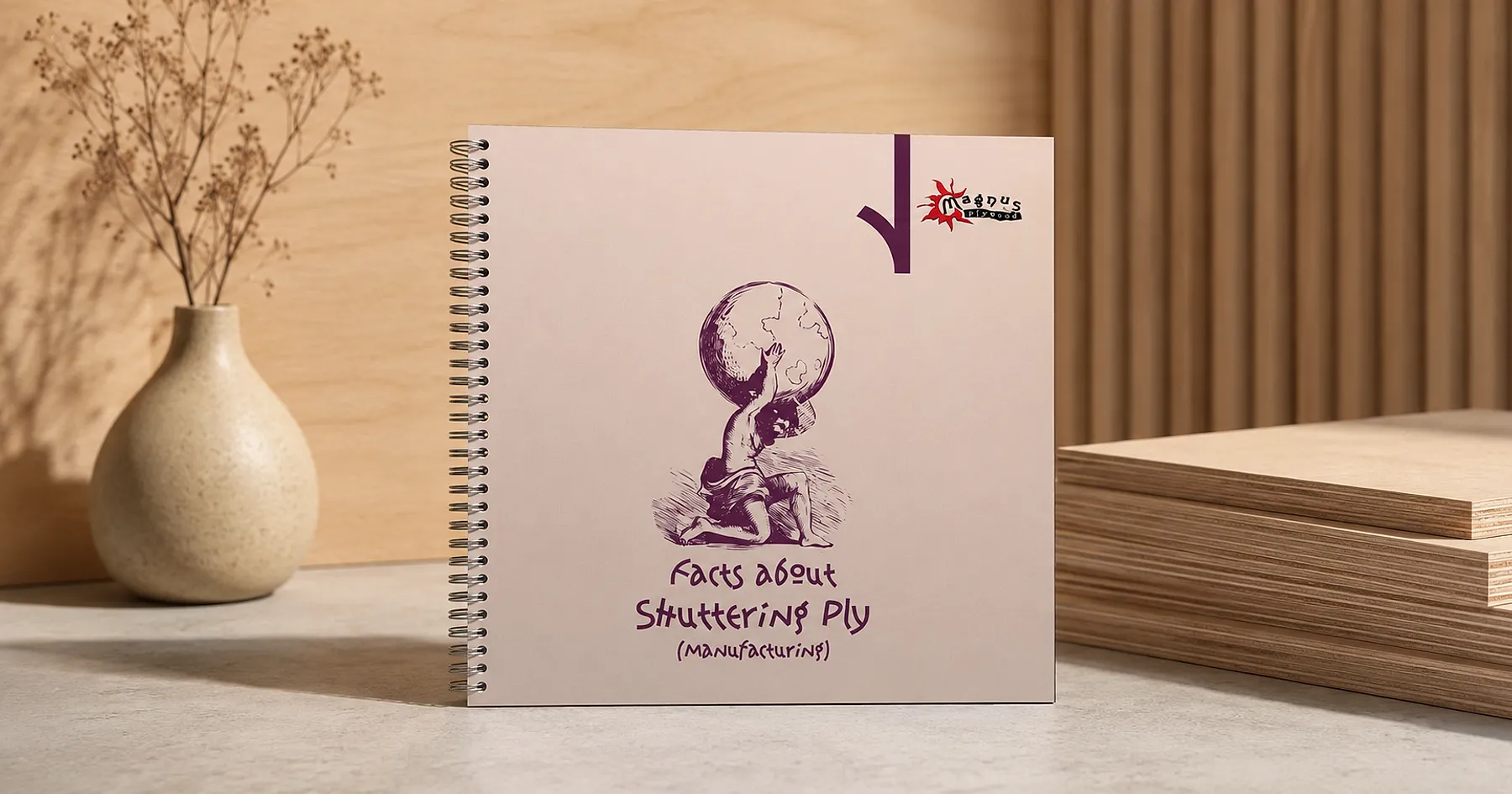 Magnus shuttering ply handbook cover — building materials, India
