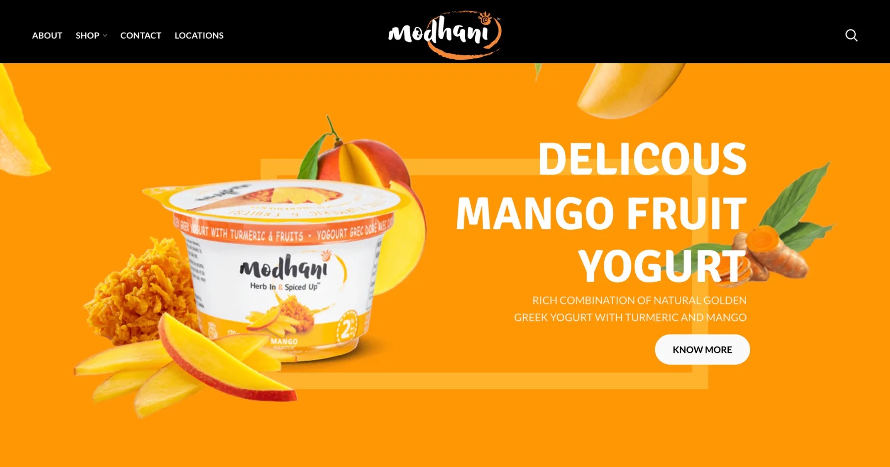 Modhani packaging and website design and development