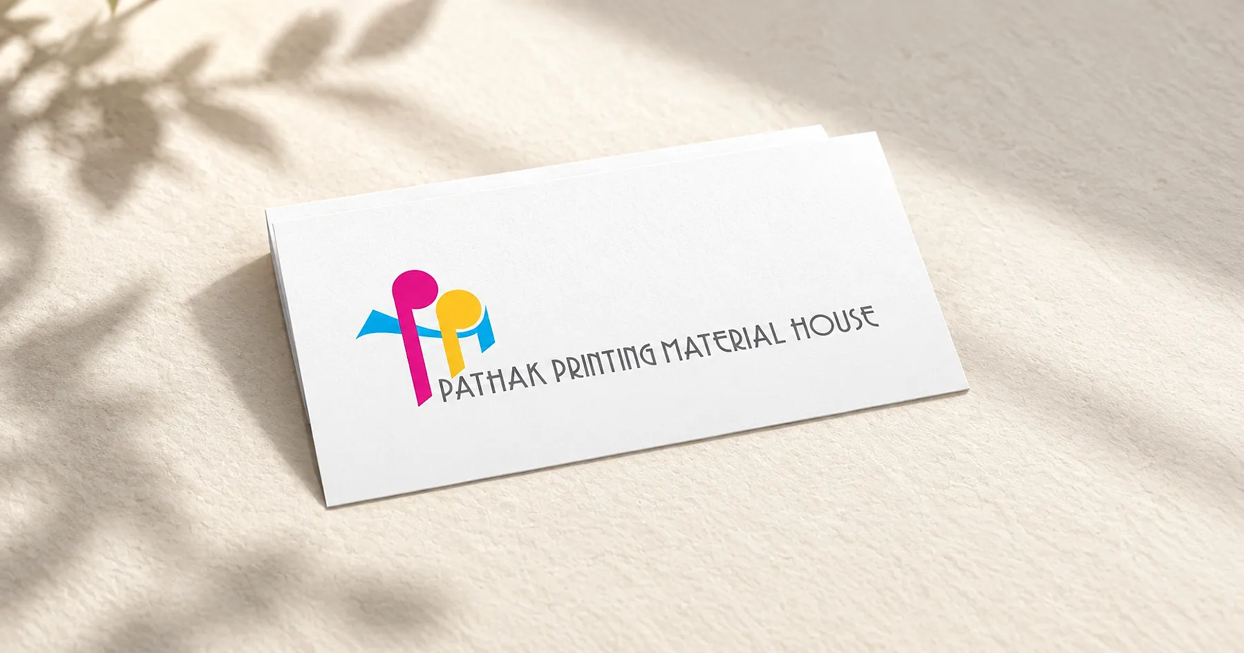 Pathak Printing Material House brand identity design — manufacturing, India