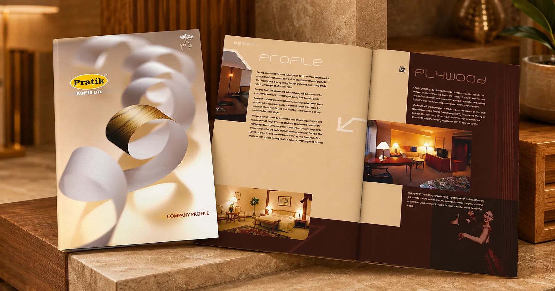 Pratik Panels company profile brochure — building materials, India