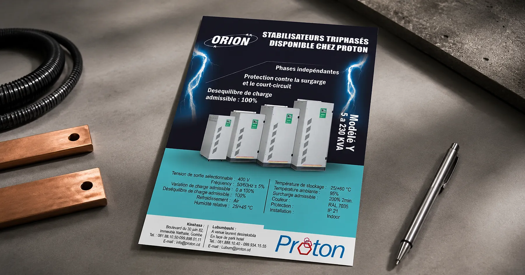 Proton electrical manufacturing magazine advertisement design