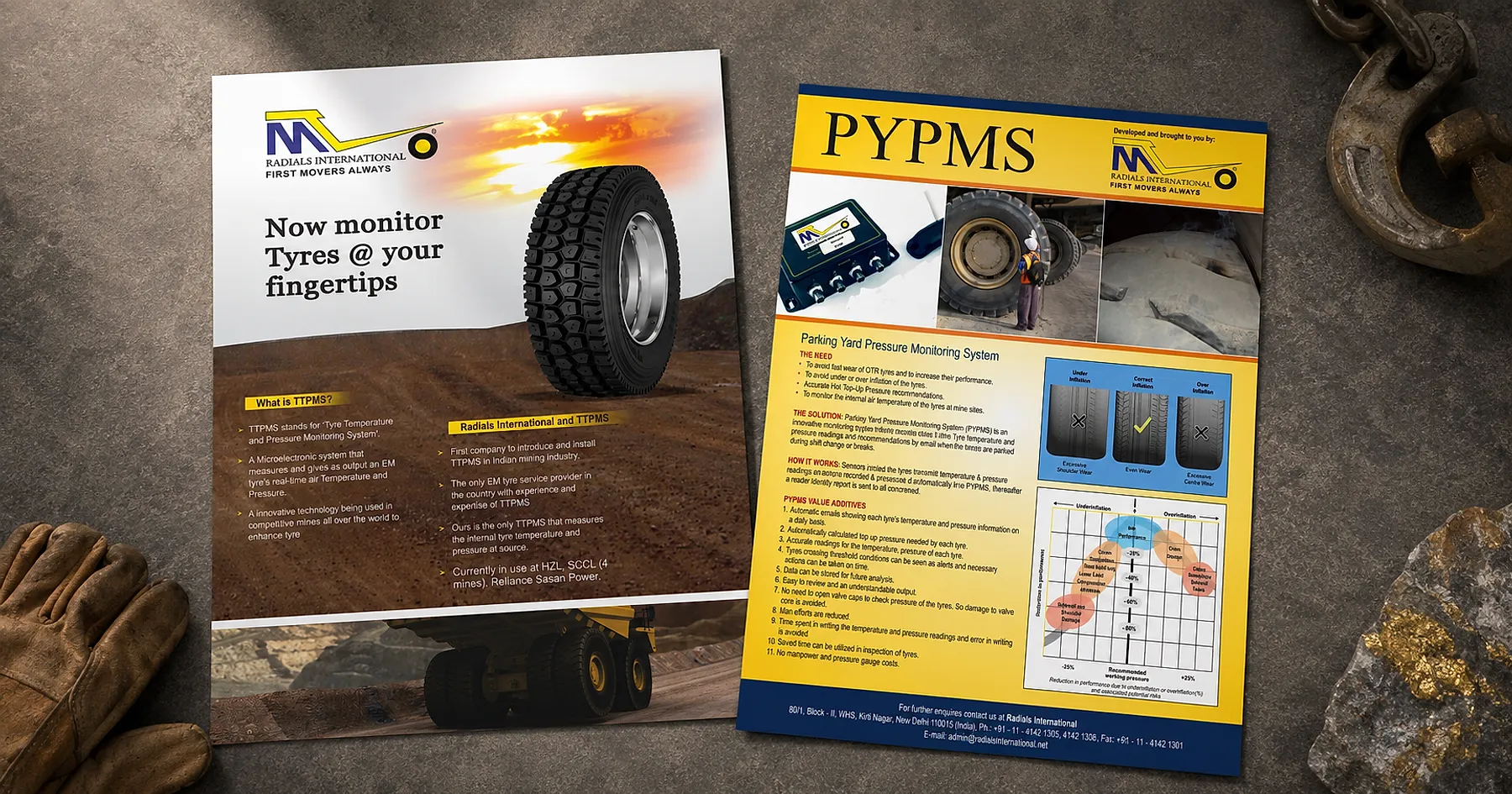 Radials International flyer design