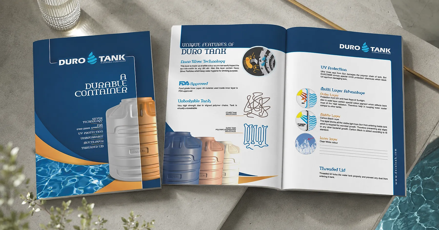 Sanitech Industries duro tank product brochure — industrial equipment, India