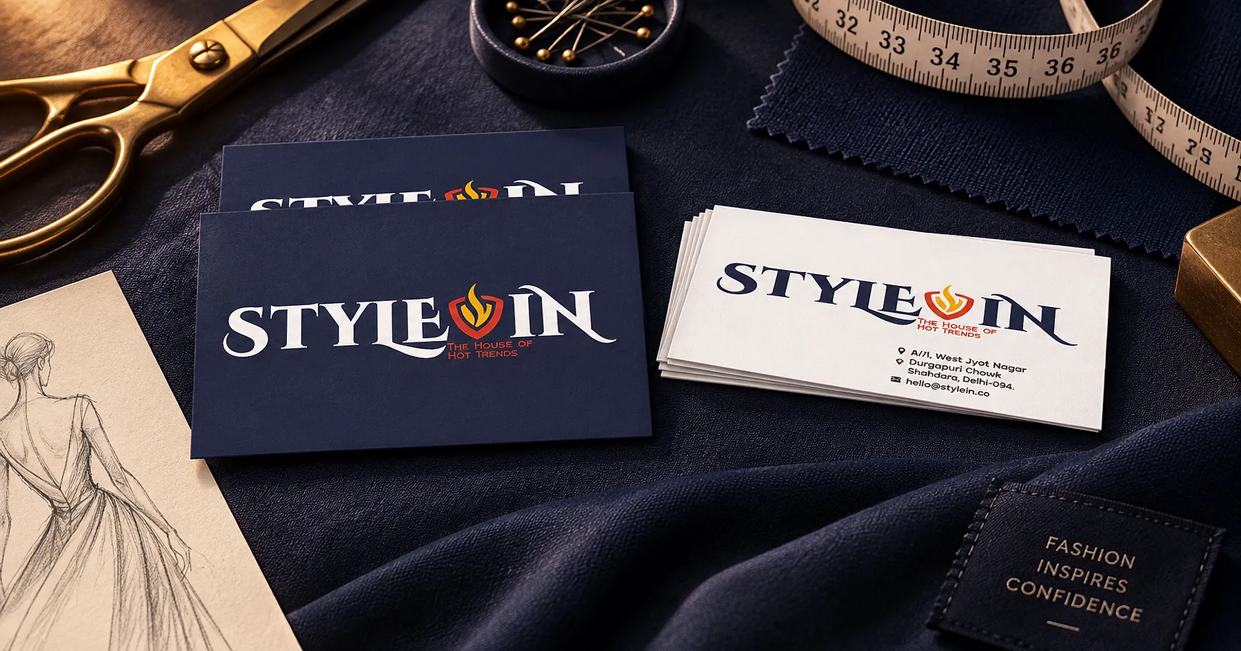 Style In identity and business card design — fashion & apparel, India