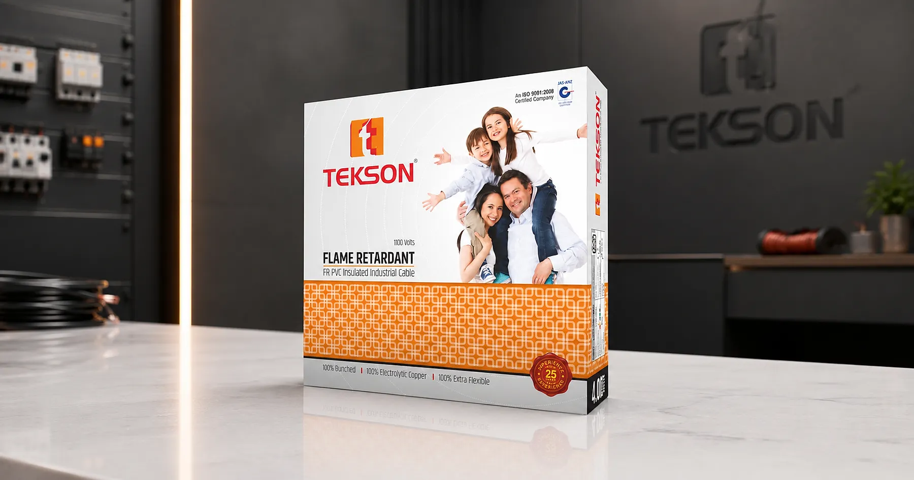 Tekson electrical cable carton packaging — electrical & lighting, India