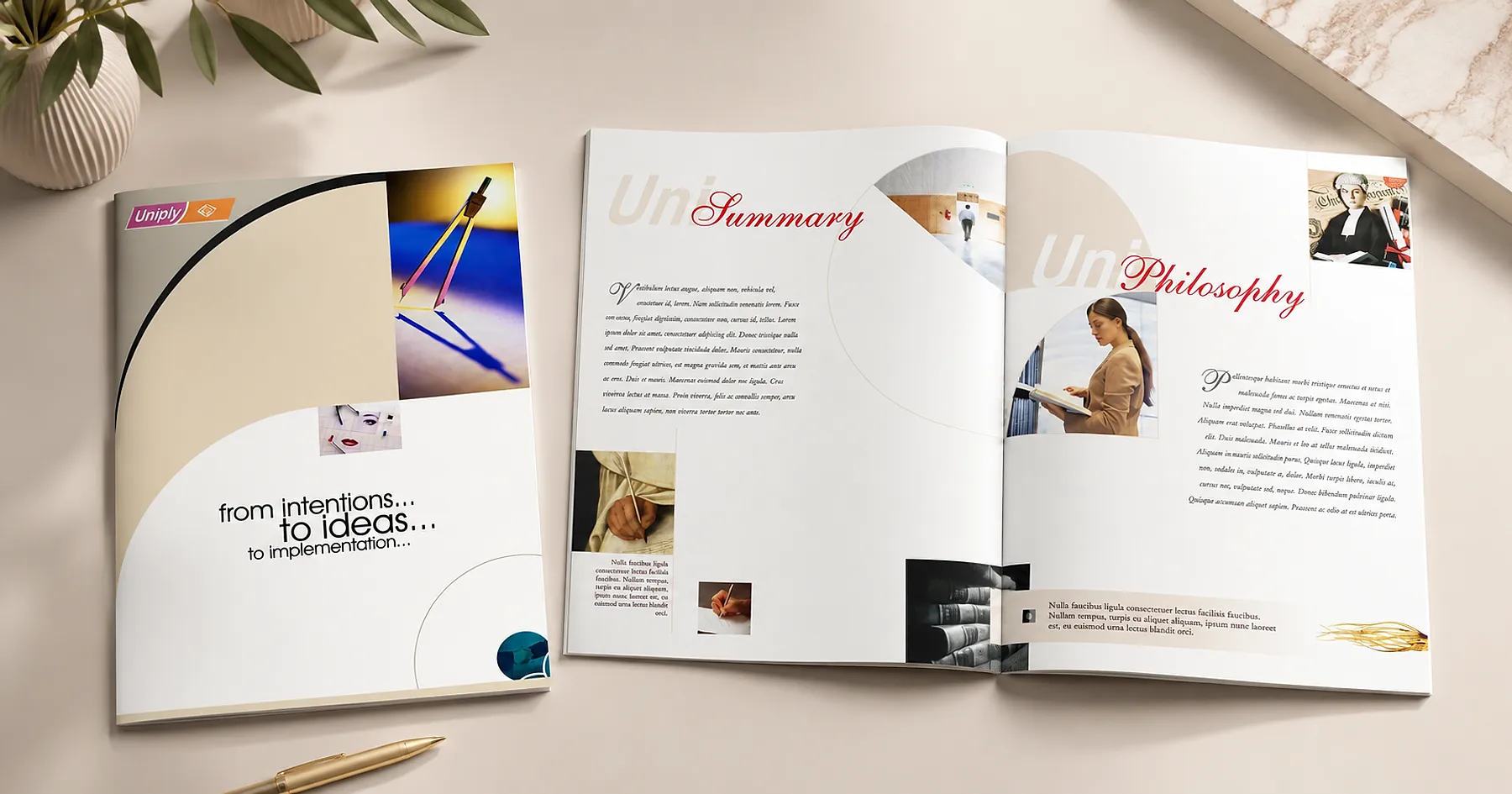 Uniply corporate profile brochure — building materials, India