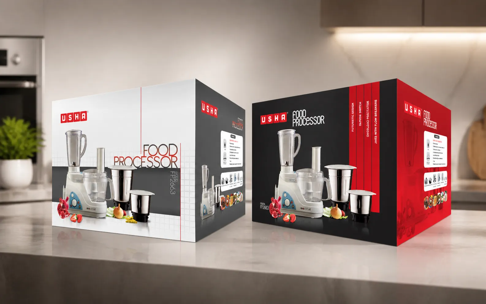 USHA International catalogue and collateral systems