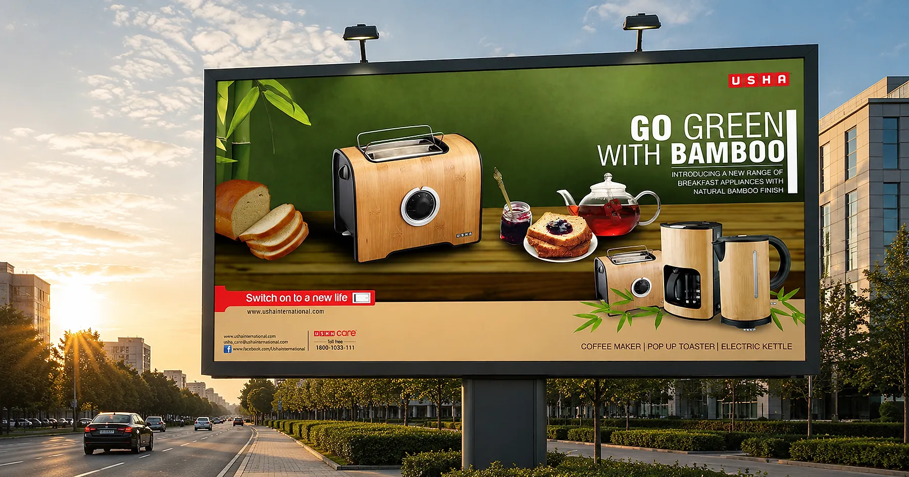 USHA International hoarding design