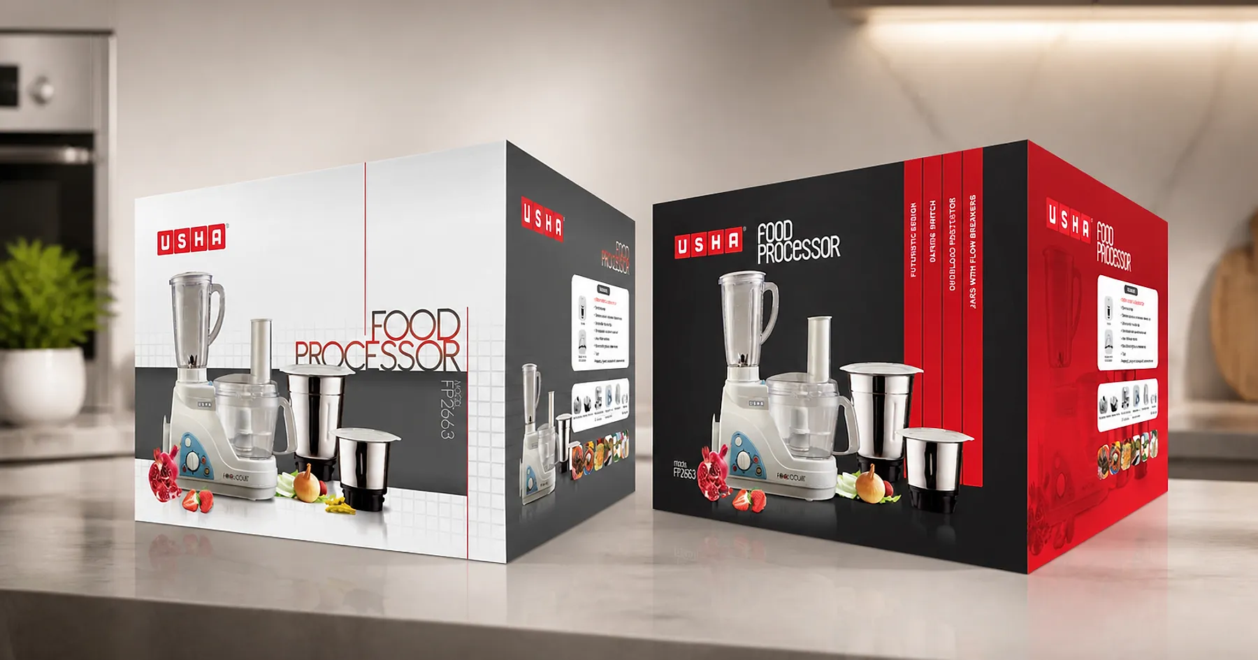 USHA International catalogue and collateral systems