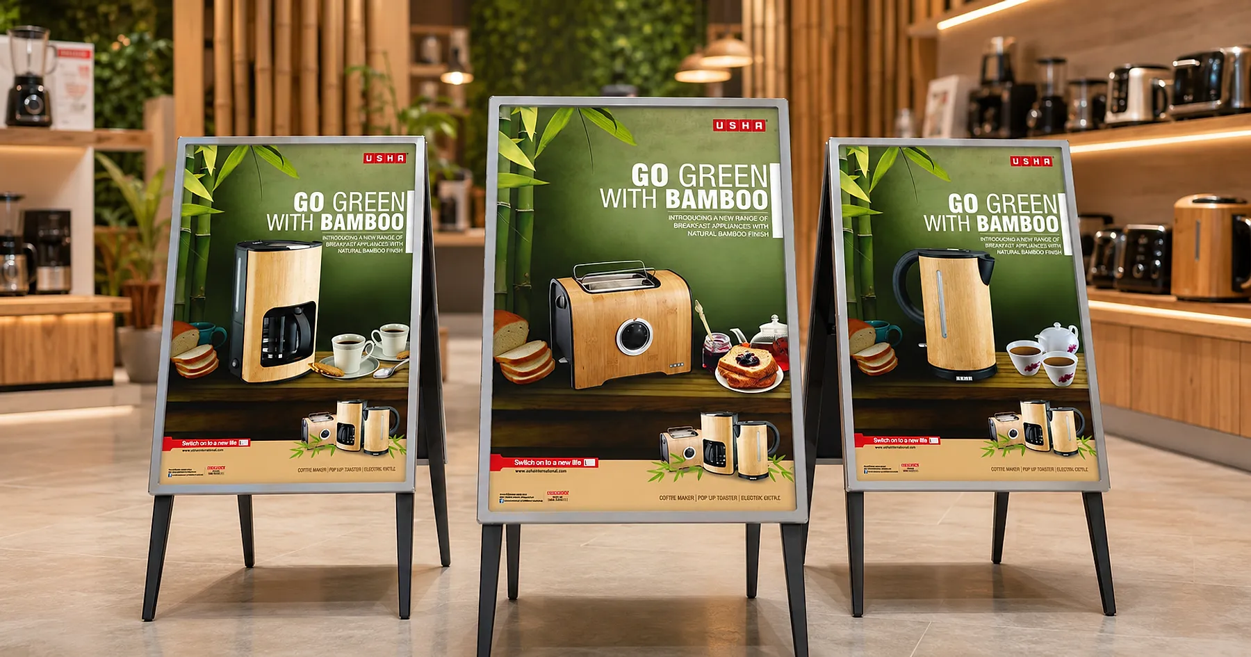 USHA International poster designs