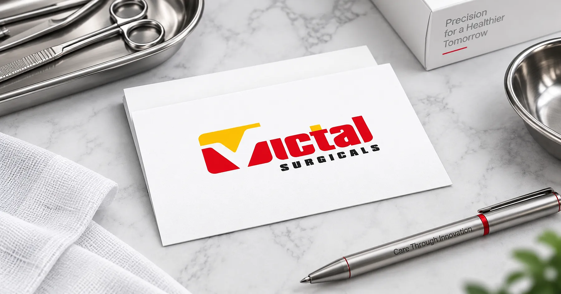 Victal Surgicals brand identity design — healthcare & wellness, India