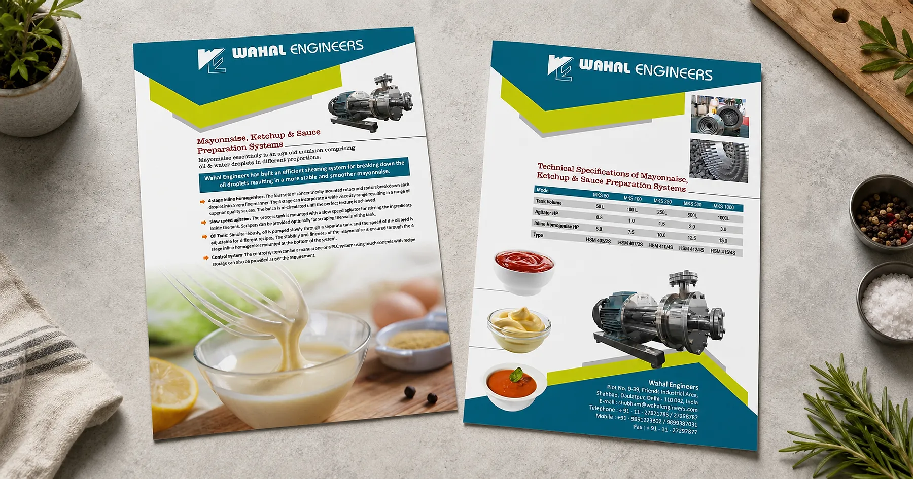 Wahal Engineers brochure design