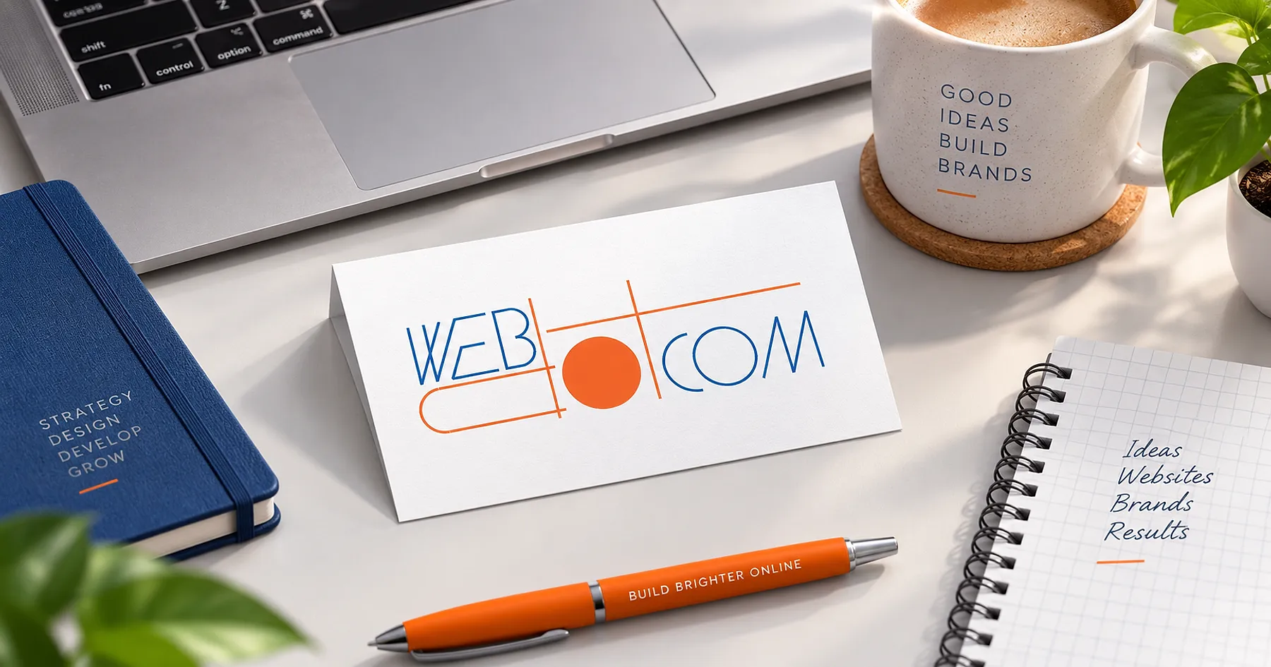 Web Com brand identity design — professional services, India